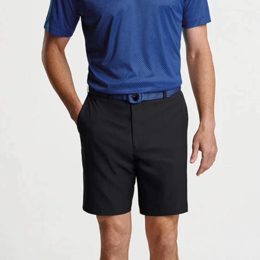 Mens PETER MILLAR Salem Performance Golf
Short in Black Size 35